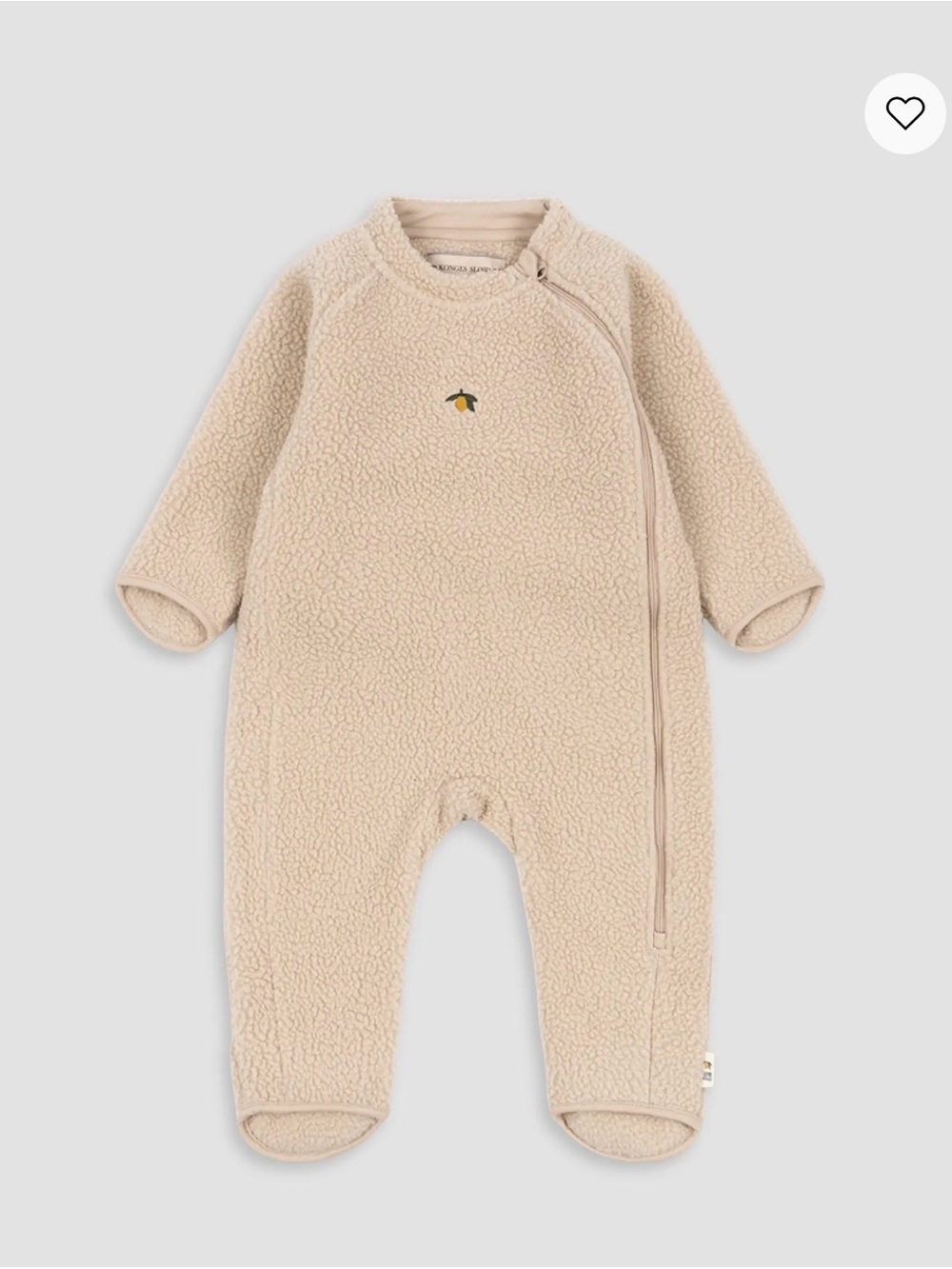 Cozy Cream Sherpa Infant One-Piece Jacket